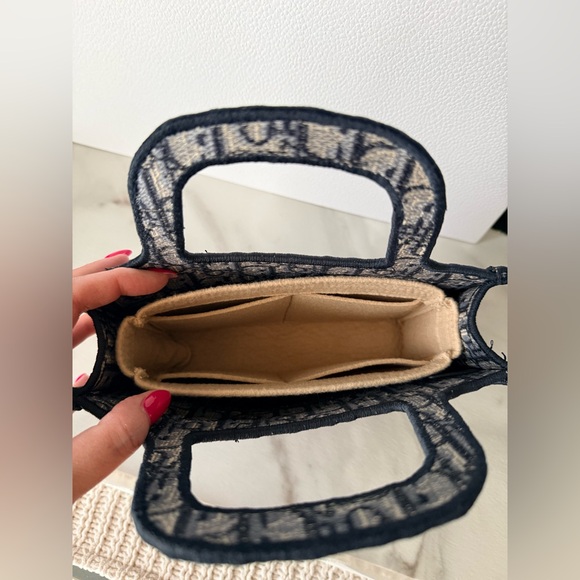 Dior Navy Blue Mini Book Tote Bag - Picture 9 of 12
